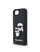 Karl Lagerfeld iPhone 16e Case 3D Rubber Karl Choupette Black