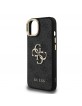 Guess iPhone 14 Hülle Case Metal Stand Camera Frame 4G Schwarz