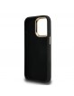 Guess iPhone 15 Pro Case Metal Stand Camera Frame 4G Black