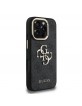 Guess iPhone 16 Pro Case Metal Stand Camera Frame 4G Black