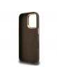 Guess iPhone 16 Pro Case Metal Stand Camera Frame 4G Brown