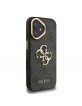Guess iPhone 16 Case Metal Stand Camera Frame 4G Black