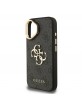 Guess iPhone 16 Case Metal Stand Camera Frame 4G Black