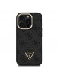 Guess iPhone 15 Pro Max Case MagSafe Rhinestone Triangle Logo Stand Camera Black