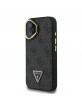 Guess iPhone 16 Case Stand Camera MagSafe Rhinestone Logo Black
