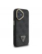 Guess iPhone 16 Case Stand Camera MagSafe Rhinestone Logo Black
