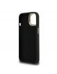 Guess iPhone 15 Hülle Case Metal Stand Camera Frame 4G Schwarz