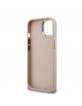 Guess iPhone 15 Hülle Case Metal Stand Camera Frame 4G Rosa