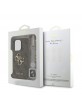 Guess iPhone 15 Pro Max Hülle Case Big 4G Metal Logo Strap Armband Braun