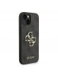 Guess iPhone 15 Hülle Case Big 4G Metal Logo Strap Armband Black