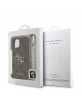 Guess iPhone 15 Hülle Case Big 4G Metal Logo Strap Armband Braun