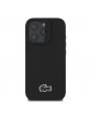 Lacoste iPhone 16 Pro Max Case MagSafe Iconic Petit Pique Woven Black