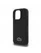 Lacoste iPhone 16 Pro Max Case MagSafe Iconic Petit Pique Woven Black