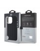 Mercedes iPhone 16 Pro Hülle Case Silicon Stripes Pattern MagSafe Schwarz