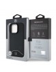 Mercedes iPhone 16 Pro Hülle Case Wood Echtleder MagSafe Schwarz