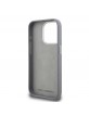Karl Lagerfeld iPhone 15 Pro Max Case Grained K & CH Heads Gray