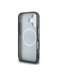 Karl Lagerfeld iPhone 16 Hülle Case Repeated Logo MagSafe Schwarz