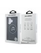 Karl Lagerfeld iPhone 16 Hülle Case Repeated Logo MagSafe Schwarz