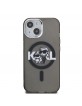 Karl Lagerfeld iPhone 15 Hülle Case Glitter Sketch MagSafe Schwarz