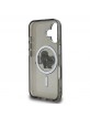 Karl Lagerfeld iPhone 16 Hülle Case Glitter Sketch MagSafe Schwarz