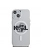 Karl Lagerfeld iPhone 15 Hülle Case Glitter Sketch MagSafe Clear