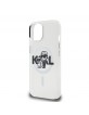 Karl Lagerfeld iPhone 15 Hülle Case Glitter Sketch MagSafe Clear