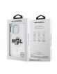 Karl Lagerfeld iPhone 15 Pro Hülle Case Glitter Sketch MagSafe Clear