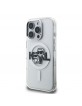 Karl Lagerfeld iPhone 16 Pro Hülle Case Glitter Sketch MagSafe Clear