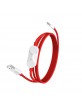 Original OnePlus SUPERVOOC 2in1 Datenkabel 8A 1,2m Rot