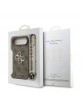 Guess iPhone 17 Air Hülle Case 4G Metal Logo Pearl Stap Braun