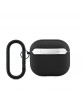 Lacoste AirPods 4 Hülle Case Cover Petit Pique Croc Logo Patch Schwarz