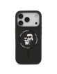 Karl Lagerfeld iPhone 17 Pro Case MagSafe Silicone Karl Choupette Black