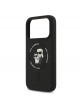 Karl Lagerfeld iPhone 17 Pro Case MagSafe Silicone Karl Choupette Black