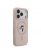 Karl Lagerfeld iPhone 17 Pro Case MagSafe Silicone Karl Choupette Pink