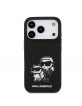 Karl Lagerfeld iPhone 17 Pro Hülle Case Silikon Karl Choupette Sketch MagSafe Schwarz