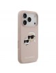 Karl Lagerfeld iPhone 17 Pro Case MagSafe Silicone Karl Choupette Heads Pink