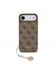 Guess iPhone 17 Air Hülle Case MagSafe 4G Charm Braun
