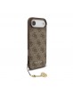 Guess iPhone 17 Air Hülle Case MagSafe 4G Charm Braun