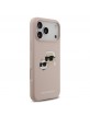 Karl Lagerfeld iPhone 17 Pro Max Hülle Case MagSafe Silikon Karl Choupette Heads Rosa