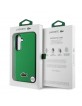 Lacoste Samsung S25 Hülle Case MagSafe Iconic Petit Pique Woven Grün