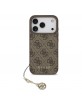 Guess iPhone 17 Pro Hülle Case MagSafe 4G Charm Braun