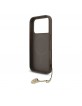 Guess iPhone 17 Pro Hülle Case MagSafe 4G Charm Braun