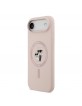 Karl Lagerfeld iPhone 17 Air Case Silicone Karl Choupette MagSafe Pink