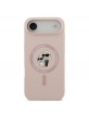Karl Lagerfeld iPhone 17 Air Case Silicone Karl Choupette MagSafe Pink