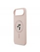 Karl Lagerfeld iPhone 17 Air Case Silicone Karl Choupette MagSafe Pink