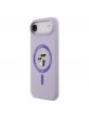 Karl Lagerfeld iPhone 17 Air Case Silicone Karl Choupette MagSafe Purple