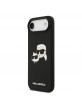 Karl Lagerfeld iPhone 17 Air Case Cse Silicone Double Heads MagSafe Black