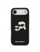 Karl Lagerfeld iPhone 17 Air Case Cse Silicone Double Heads MagSafe Black