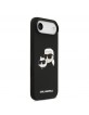 Karl Lagerfeld iPhone 17 Air Case Cse Silicone Double Heads MagSafe Black