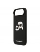 Karl Lagerfeld iPhone 17 Air Case Cse Silicone Double Heads MagSafe Black